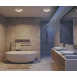 Luminaires Nordlux Plafonnier Nordlux OJA LED Chrome, 1 lumière* Éclairage Led