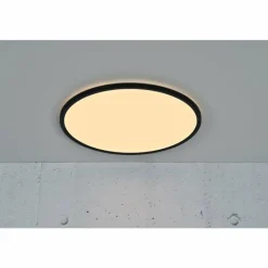 Luminaires Scandinaves-Luminaires Nordlux Plafonnier Nordlux OJA LED Noir, 1 lumière