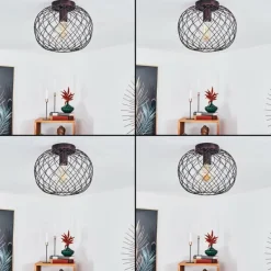 hofstein Plafonnier Nordslesvig Bronze, Noir, 1 lumière