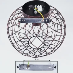 hofstein Plafonnier Nordslesvig Bronze, Noir, 1 lumière