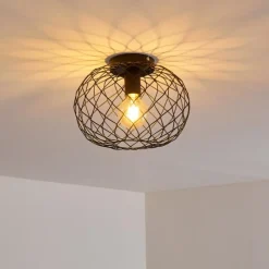 Lampes Vintages & Rétros-hofstein Plafonnier Nordslesvig Noir, 1 lumière