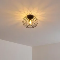 Lampes Vintages & Rétros-hofstein Plafonnier Nordslesvig Noir, 1 lumière