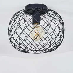 hofstein Plafonnier Nordslesvig Noir, 1 lumière