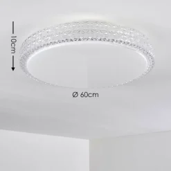 hofstein Plafonnier Norra LED Blanc, 1 lumière, Télécommandes