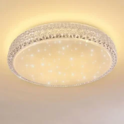 hofstein Plafonnier Norra LED Blanc, 1 lumière, Télécommandes