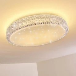 hofstein Plafonnier Norra LED Blanc, 1 lumière, Télécommandes