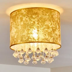 hofstein Plafonnier Norrfors Argenté, Transparent, 1 lumière