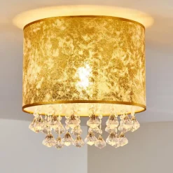 hofstein Plafonnier Norrfors Argenté, Transparent, 1 lumière