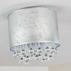 Lampes En Tissu-hofstein Plafonnier Norrfors Argenté, 1 lumière