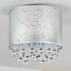 Lampes En Tissu-hofstein Plafonnier Norrfors Argenté, 1 lumière