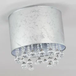 Lampes En Tissu-hofstein Plafonnier Norrfors Argenté, 1 lumière