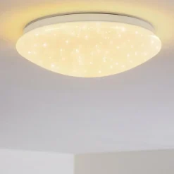 hofstein Plafonnier Norton Star LED Blanc, 1 lumière* Éclairage Led
