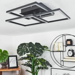 hofstein Plafonnier Oberegg LED Blanc, 1 lumière, Télécommandes