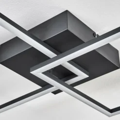 hofstein Plafonnier Obo LED Noir, 1 lumière