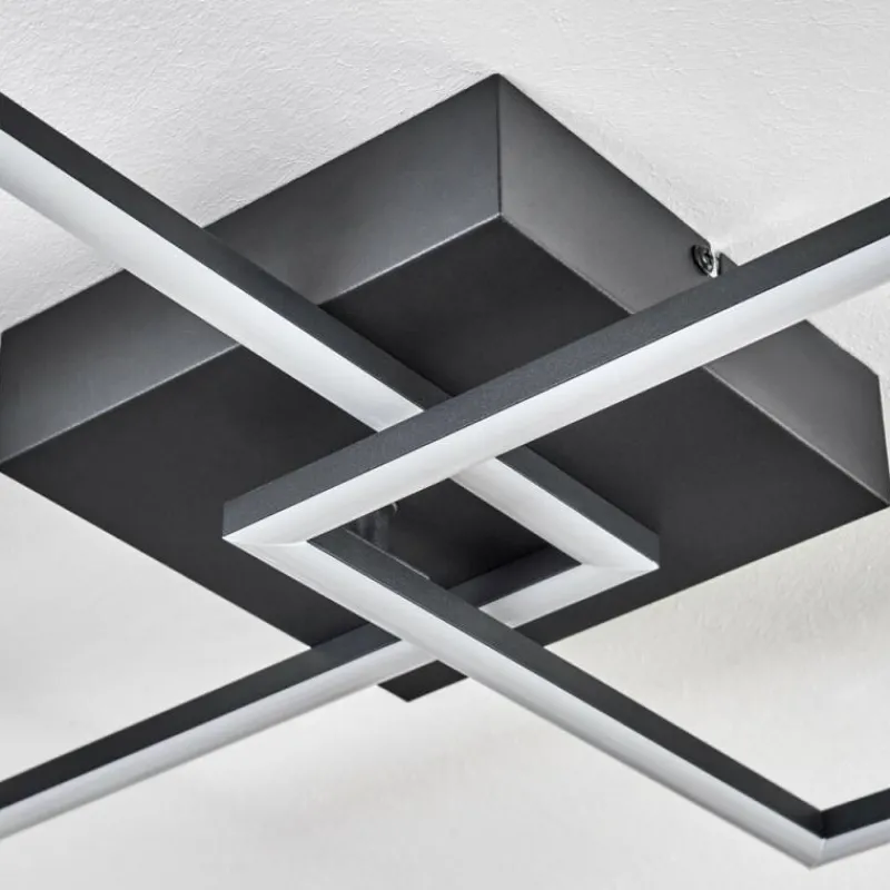 hofstein Plafonnier Obo LED Noir, 1 lumière