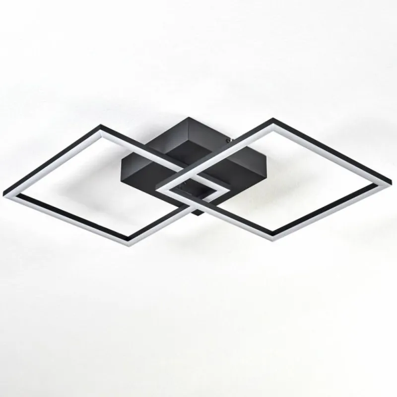 hofstein Plafonnier Obo LED Noir, 1 lumière