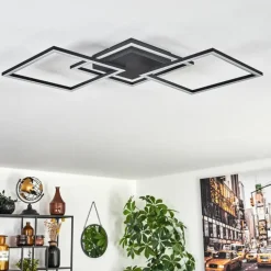 hofstein Plafonnier Obo LED Noir, 1 lumière