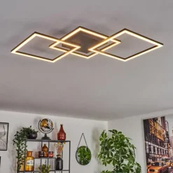 hofstein Plafonnier Obo LED Noir, 1 lumière
