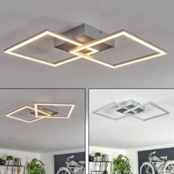 hofstein Plafonnier Obo LED Titane, 1 lumière