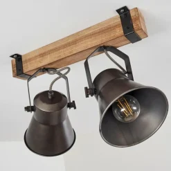 Lampes Vintages & Rétros-hofstein Plafonnier Oksbol Bois clair, 2 lumières