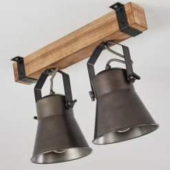 Lampes Vintages & Rétros-hofstein Plafonnier Oksbol Bois clair, 2 lumières