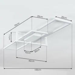 hofstein Plafonnier Omega LED Blanc, 1 lumière