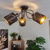 Lampes En Tissu-hofstein Plafonnier Opatija Noir, 3 lumières