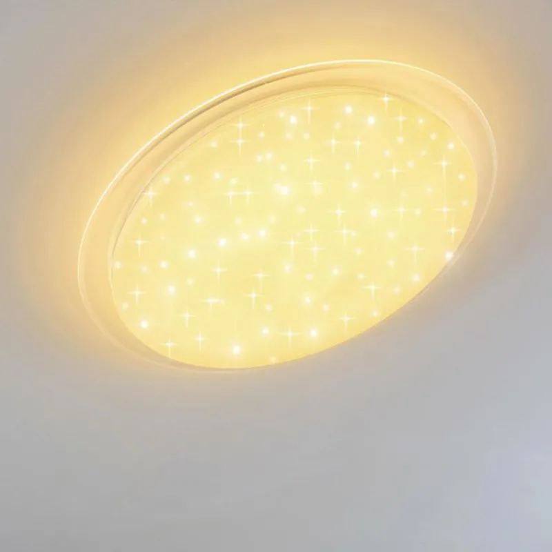hofstein Plafonnier Oranki LED Blanc, 1 lumière, Télécommandes