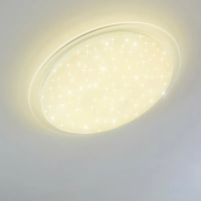hofstein Plafonnier Oranki LED Blanc, 1 lumière, Télécommandes