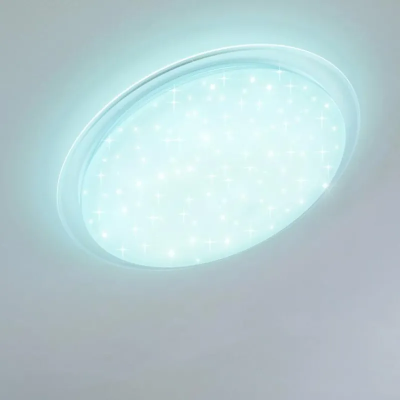 hofstein Plafonnier Oranki LED Blanc, 1 lumière, Télécommandes