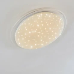 hofstein Plafonnier Oranki LED Blanc, 1 lumière, Télécommandes