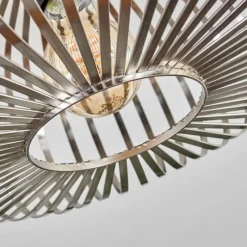 Lampes Industrielles-hofstein Plafonnier Oravi Argenté, 1 lumière