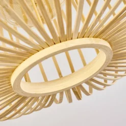 Style Boho-Chic-hofstein Plafonnier Oravi Bois clair, 1 lumière