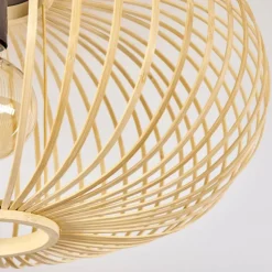 Style Boho-Chic-hofstein Plafonnier Oravi Bois clair, 1 lumière