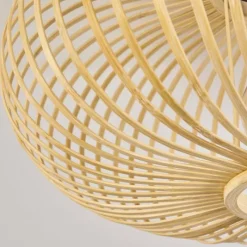 Style Boho-Chic-hofstein Plafonnier Oravi Bois clair, 1 lumière