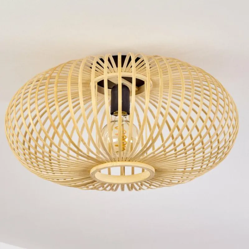 Style Boho-Chic-hofstein Plafonnier Oravi Bois clair, 1 lumière