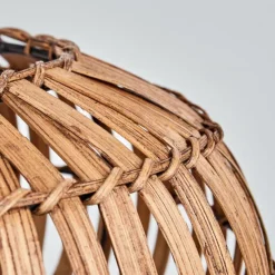 Luminaires Scandinaves-hofstein Plafonnier Oravi Brun foncé, Écru, Noir, 1 lumière