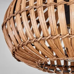 Luminaires Scandinaves-hofstein Plafonnier Oravi Brun foncé, Écru, Noir, 1 lumière