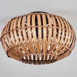 Luminaires Scandinaves-hofstein Plafonnier Oravi Brun foncé, Écru, Noir, 1 lumière