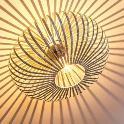 hofstein Plafonnier Oravi Gris, Argenté, 1 lumière