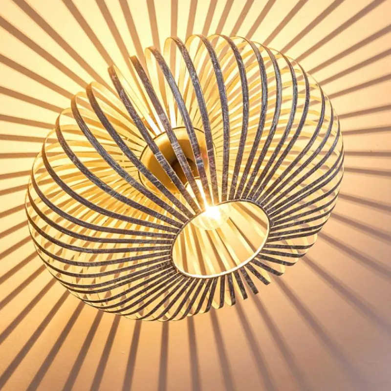 hofstein Plafonnier Oravi Gris, Argenté, 1 lumière