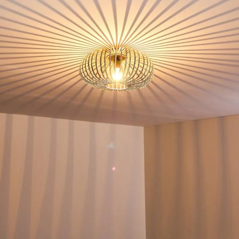 hofstein Plafonnier Oravi Gris, Argenté, 1 lumière