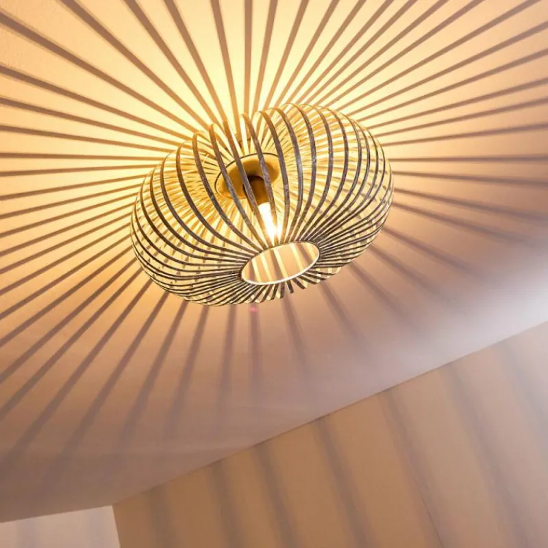 hofstein Plafonnier Oravi Gris, Argenté, 1 lumière