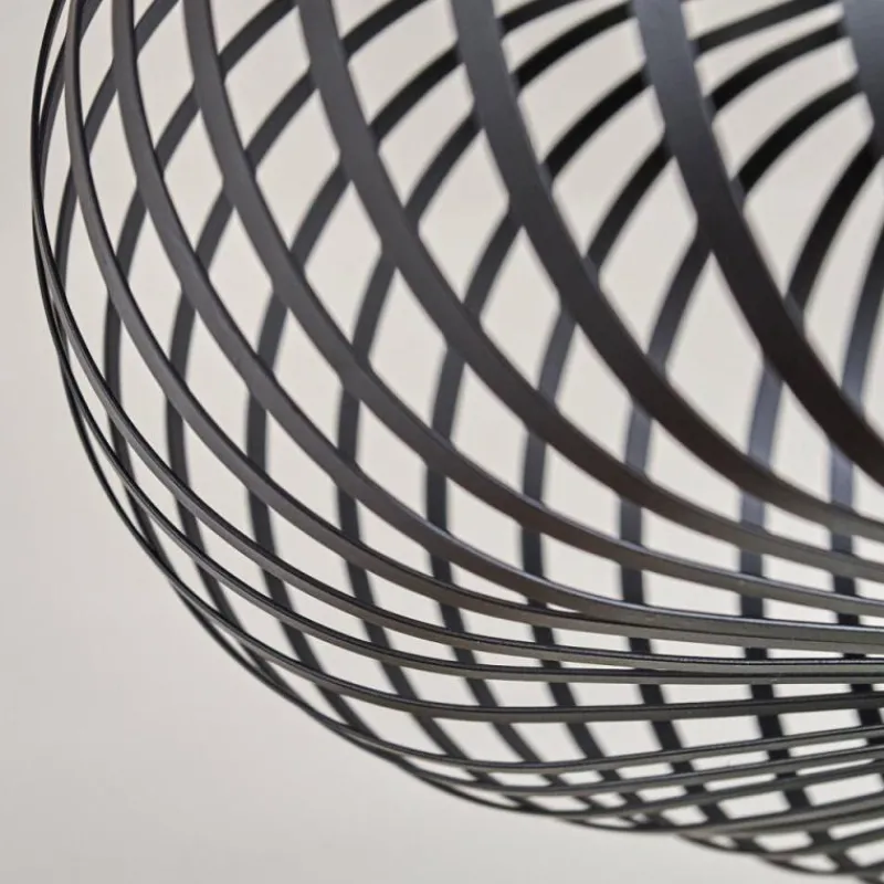 Style Boho-Chic-hofstein Plafonnier Oravi Noir, 1 lumière