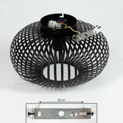 hofstein Plafonnier Oravi Noir, 1 lumière