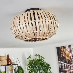 Luminaires Scandinaves-hofstein Plafonnier Oravi Noir, 1 lumière