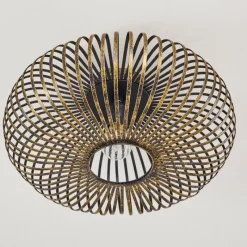 Lampes Dorées-hofstein Plafonnier Oravi Noir doré, 1 lumière