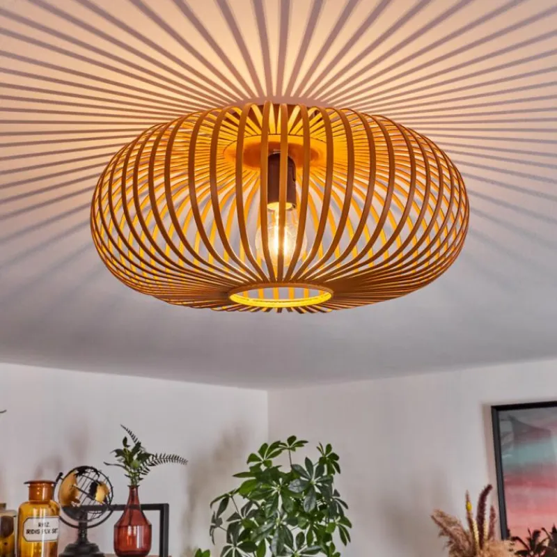 Lampes Industrielles-hofstein Plafonnier Oravi Ocre, 1 lumière