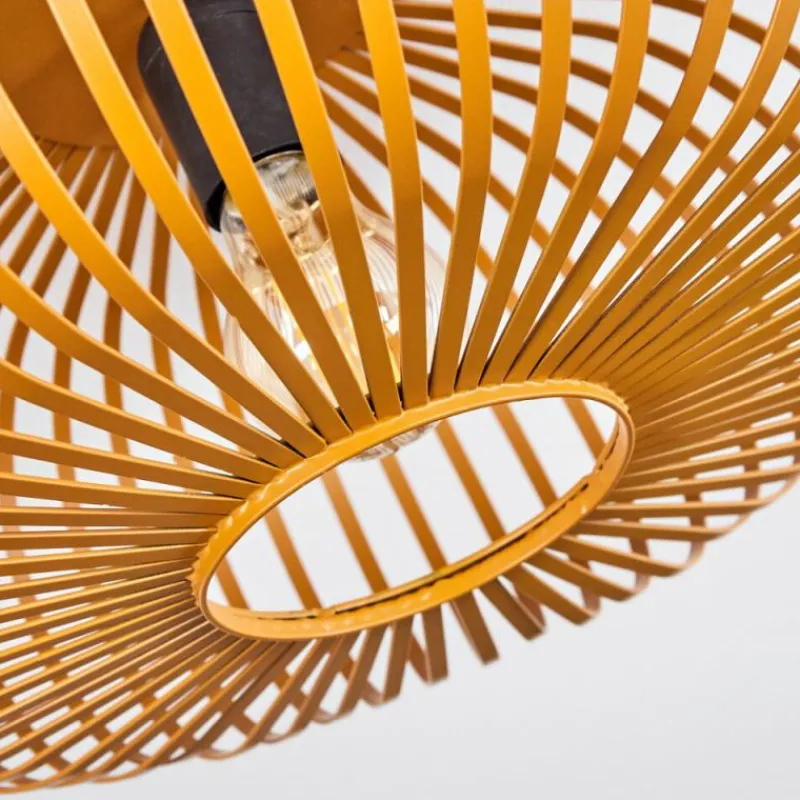 Lampes Industrielles-hofstein Plafonnier Oravi Ocre, 1 lumière