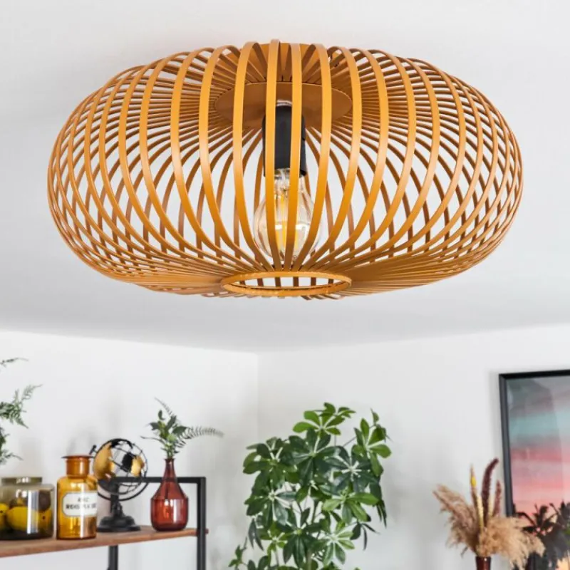 Lampes Industrielles-hofstein Plafonnier Oravi Ocre, 1 lumière